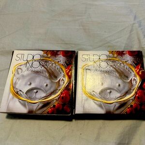 Golden Bear Sweet Dish StudioNova MIKASA Crystal Plate Bowl New